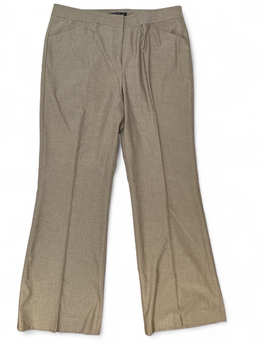 ANTONIO MELANI Taupe Dress Pants - Straight Leg